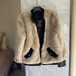Vanity Faux Fur and Leather Jacket NEW
